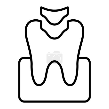 Illustration for Dental Filling vector icon. Can be used for printing, mobile and web applications. - Royalty Free Image