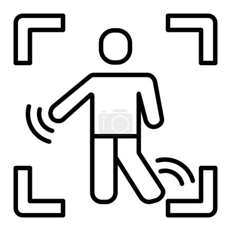 Illustration for Motion Capture vector icon. Can be used for printing, mobile and web applications. - Royalty Free Image