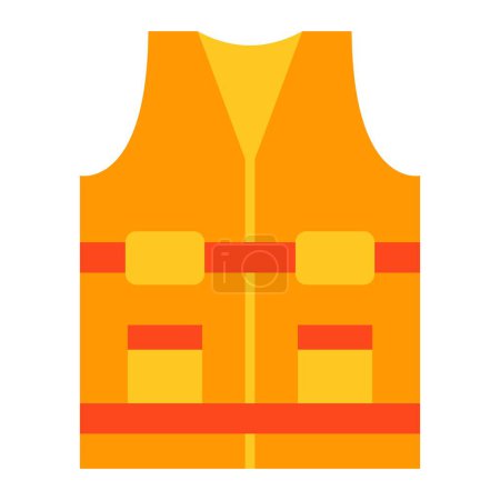 Illustration for Protector Vest vector icon. Can be used for printing, mobile and web applications. - Royalty Free Image