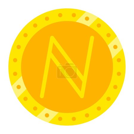 Illustration for Namecoin vector icon. Can be used for printing, mobile and web applications. - Royalty Free Image