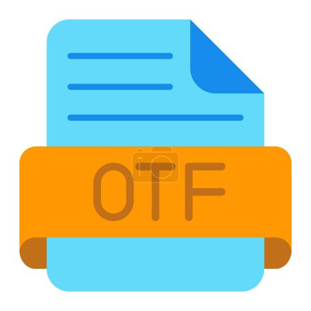 Téléchargez les illustrations : Icône vectorielle Otf. Peut être utilisé pour l'impression, les applications mobiles et web. - en licence libre de droit