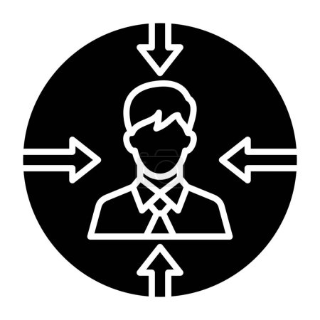 Ilustración de Objetivo Icono de vector Audiencia. Se puede utilizar para aplicaciones de impresión, móviles y web. - Imagen libre de derechos