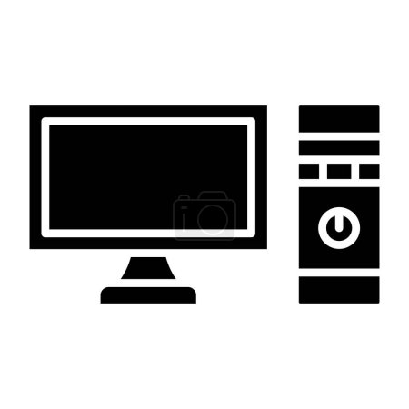 Ilustración de Icono de vector informático. Se puede utilizar para aplicaciones de impresión, móviles y web. - Imagen libre de derechos