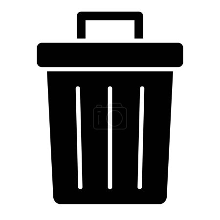 Illustration for Bin vector icon. Can be used for printing, mobile and web applications. - Royalty Free Image