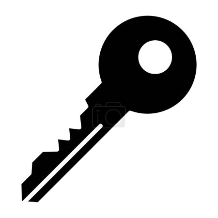 Illustration for Key vector icon. Can be used for printing, mobile and web applications. - Royalty Free Image