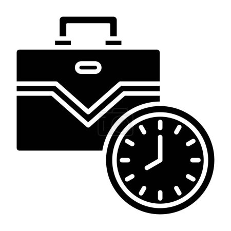 Ilustración de Horas de trabajo icono de vector. Se puede utilizar para aplicaciones de impresión, móviles y web. - Imagen libre de derechos