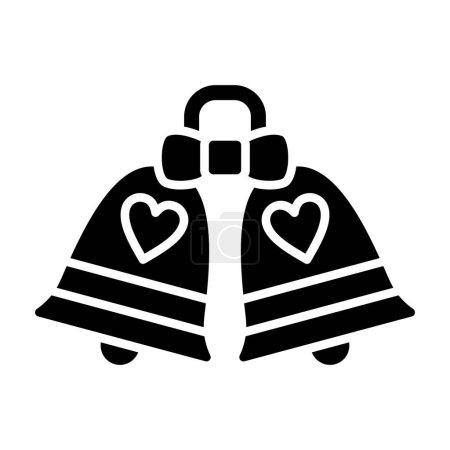 Illustration for Wedding Bells vector icon. Can be used for printing, mobile and web applications. - Royalty Free Image