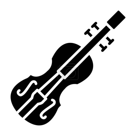 Illustration for Violin vector icon. Can be used for printing, mobile and web applications. - Royalty Free Image