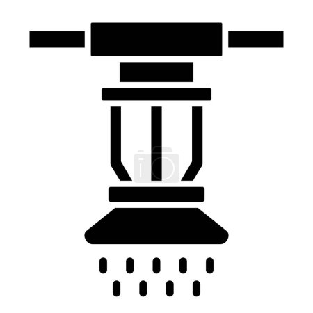 Illustration for Sprinkler vector icon. Can be used for printing, mobile and web applications. - Royalty Free Image