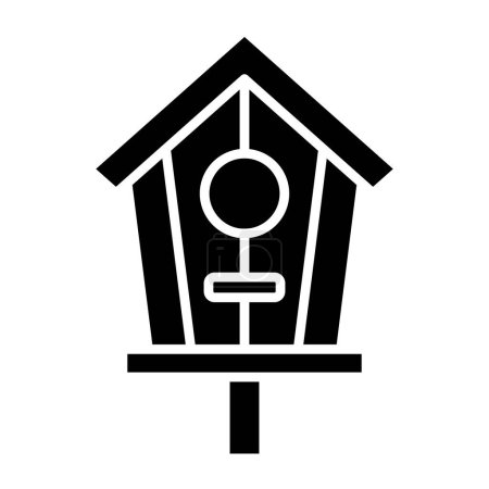 Ilustración de Bird House icono de vector. Se puede utilizar para aplicaciones de impresión, móviles y web. - Imagen libre de derechos