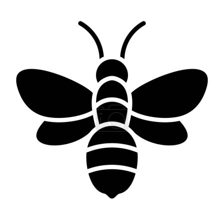 Téléchargez les illustrations : Icône vectorielle abeille. Peut être utilisé pour l'impression, les applications mobiles et web. - en licence libre de droit
