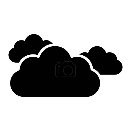 Ilustración de Nubes vector icono. Se puede utilizar para aplicaciones de impresión, móviles y web. - Imagen libre de derechos