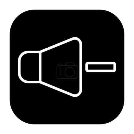 Volume Down vector icon. Can be used for printing, mobile and web applications.