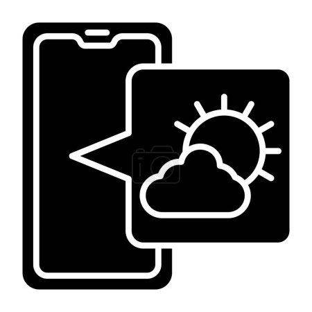Illustration for Weather vector icon. Can be used for printing, mobile and web applications. - Royalty Free Image