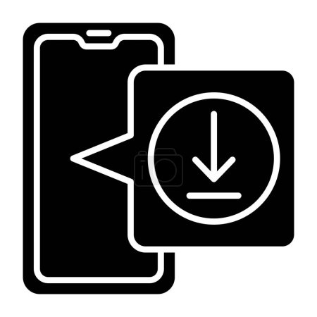 Ilustración de Descarga icono de vector. Se puede utilizar para aplicaciones de impresión, móviles y web. - Imagen libre de derechos