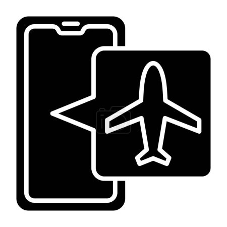 Illustration for Airplane Mode vector icon. Can be used for printing, mobile and web applications. - Royalty Free Image