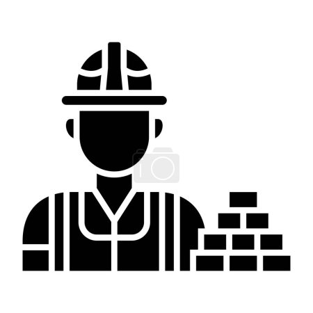 Illustration for Builder vector icon. Can be used for printing, mobile and web applications. - Royalty Free Image