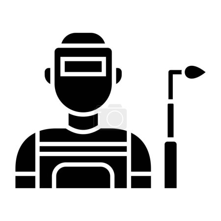 Illustration for Welder vector icon. Can be used for printing, mobile and web applications. - Royalty Free Image