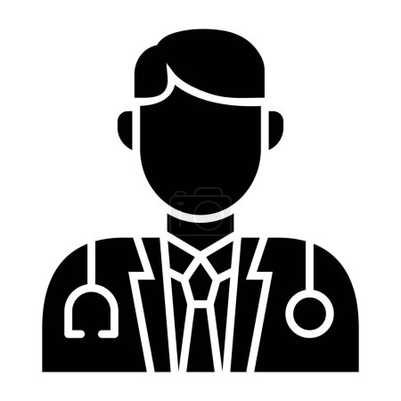 Illustration for Doctor vector icon. Can be used for printing, mobile and web applications. - Royalty Free Image