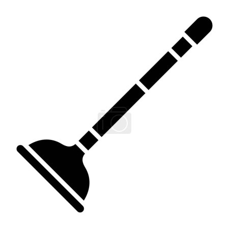 Illustration for Plunger vector icon. Can be used for printing, mobile and web applications. - Royalty Free Image