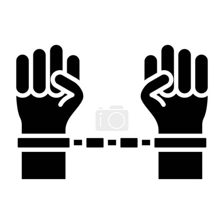 Ilustración de Icono de vector de esclavitud. Se puede utilizar para aplicaciones de impresión, móviles y web. - Imagen libre de derechos