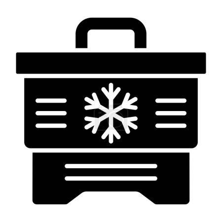 Ilustración de Icono de vector Ice Box. Se puede utilizar para aplicaciones de impresión, móviles y web. - Imagen libre de derechos