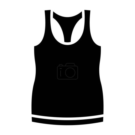 Illustration for Sleeveless Shirt vector icon. Can be used for printing, mobile and web applications. - Royalty Free Image