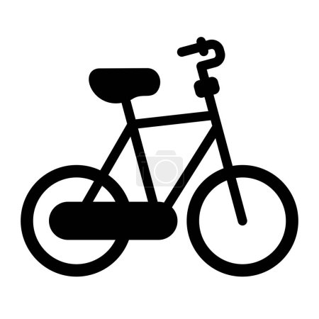 Ilustración de Icono del vector de bicicleta. Se puede utilizar para aplicaciones de impresión, móviles y web. - Imagen libre de derechos