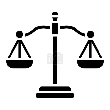 Ilustración de Icono de vector de justicia. Se puede utilizar para aplicaciones de impresión, móviles y web. - Imagen libre de derechos
