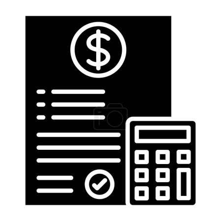 Illustration for Accounting vector icon. Can be used for printing, mobile and web applications. - Royalty Free Image