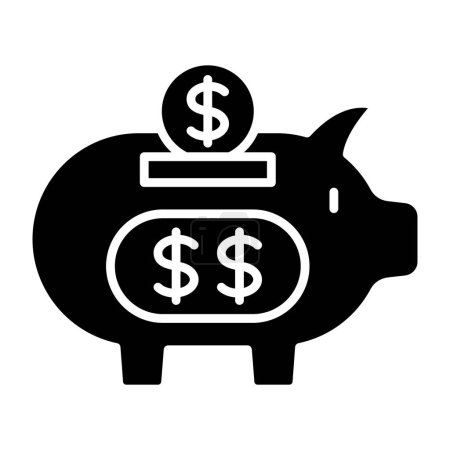 Ilustración de Guardar icono de vector de dinero. Se puede utilizar para aplicaciones de impresión, móviles y web. - Imagen libre de derechos