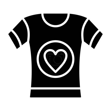 Illustration for Tshirt vector icon. Can be used for printing, mobile and web applications. - Royalty Free Image