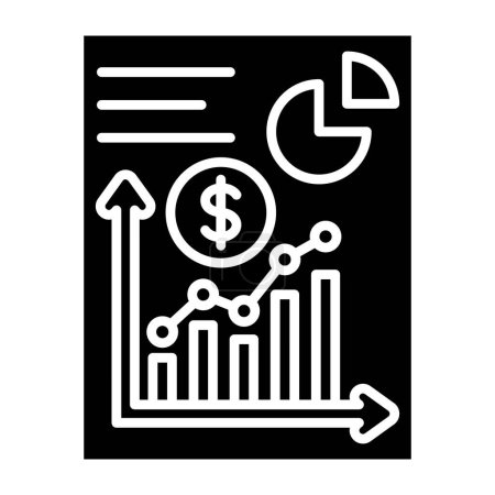 Illustration for Bar Chart vector icon. Can be used for printing, mobile and web applications. - Royalty Free Image