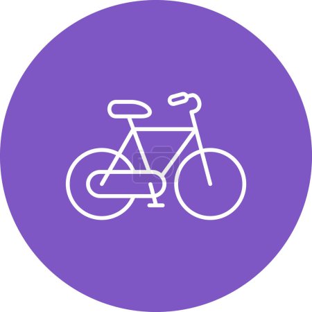 Illustration for Bicycle vector icon. Can be used for printing, mobile and web applications. - Royalty Free Image