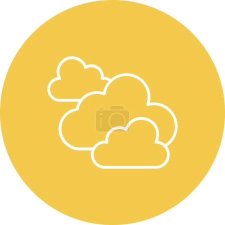 Ilustración de Nubes vector icono. Se puede utilizar para aplicaciones de impresión, móviles y web. - Imagen libre de derechos