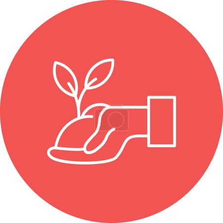 Ilustración de Icono de vector vegetal. Se puede utilizar para aplicaciones de impresión, móviles y web. - Imagen libre de derechos