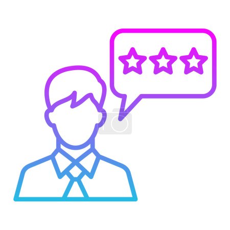 Illustration for Customer Review vector icon. Can be used for printing, mobile and web applications. - Royalty Free Image