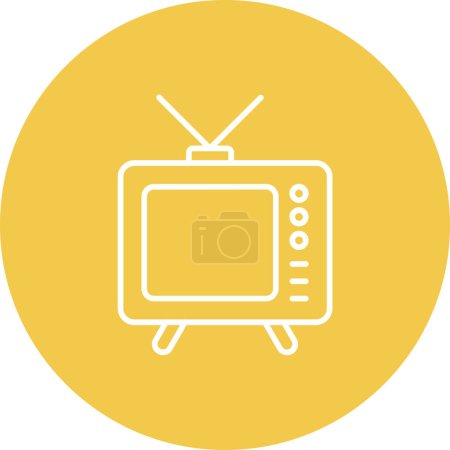 Illustration for Tv App vector icon. Can be used for printing, mobile and web applications. - Royalty Free Image
