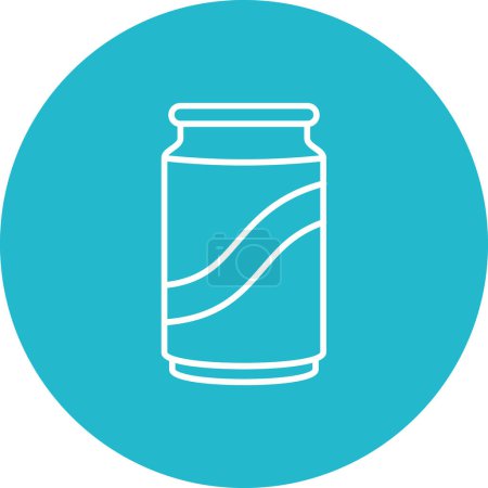 Illustration for Cold Drink vector icon. Can be used for printing, mobile and web applications. - Royalty Free Image