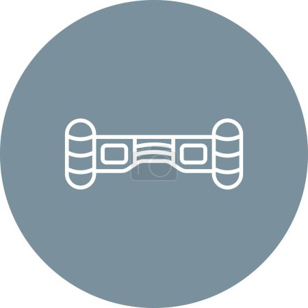 Illustration for Hoverboard vector icon. Can be used for printing, mobile and web applications. - Royalty Free Image