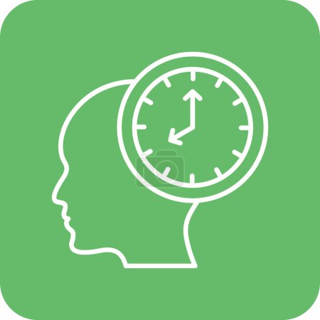 Ilustración de Icono de vector de gestión de tiempo. Se puede utilizar para aplicaciones de impresión, móviles y web. - Imagen libre de derechos