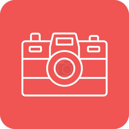 Téléchargez les illustrations : Icône vectorielle caméra. Peut être utilisé pour l'impression, les applications mobiles et web. - en licence libre de droit