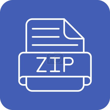 Téléchargez les illustrations : Icône vectorielle Zip. Peut être utilisé pour l'impression, les applications mobiles et web. - en licence libre de droit