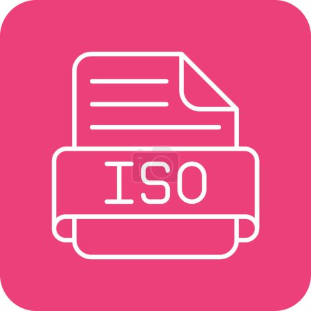 Ilustración de Iso vector icono. Se puede utilizar para aplicaciones de impresión, móviles y web. - Imagen libre de derechos