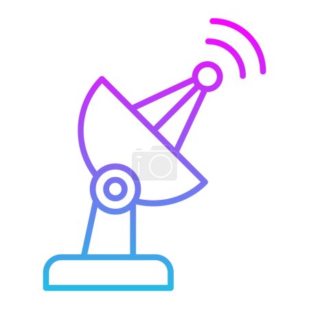 Illustration for Satellite Dish vector icon. Can be used for printing, mobile and web applications. - Royalty Free Image