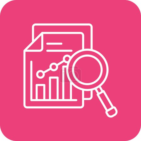 Illustration for Data Analysis vector icon. Can be used for printing, mobile and web applications. - Royalty Free Image