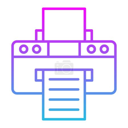 Ilustración de Icono de vector de impresora. Se puede utilizar para aplicaciones de impresión, móviles y web. - Imagen libre de derechos