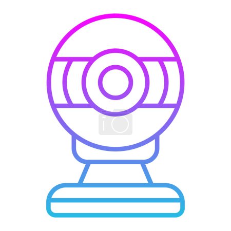 Illustration for Webcam vector icon. Can be used for printing, mobile and web applications. - Royalty Free Image