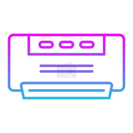 Illustration for Air Conditioner vector icon. Can be used for printing, mobile and web applications. - Royalty Free Image