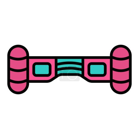 Illustration for Hoverboard vector icon. Can be used for printing, mobile and web applications. - Royalty Free Image
